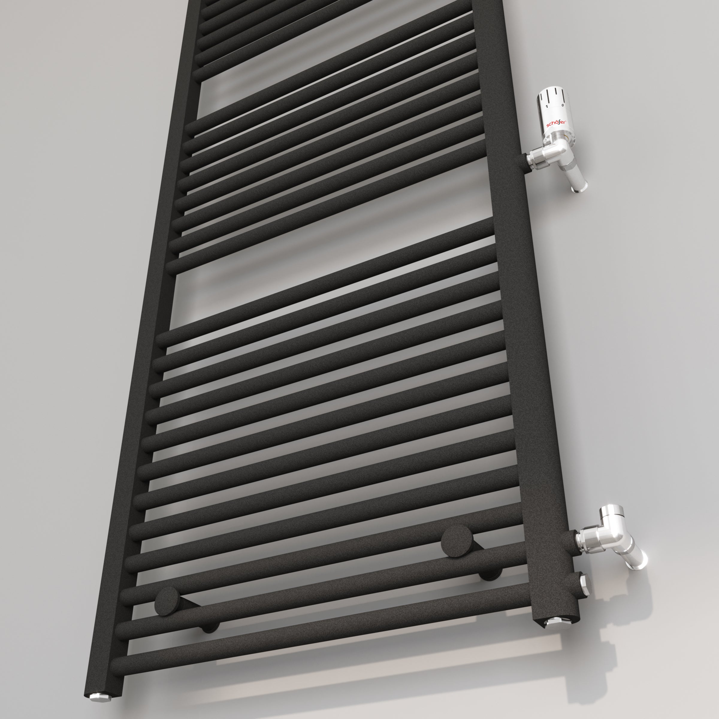 Austauschheizkörper Badheizkörper Renovierungsheizkörper ATLANTIC Schwarz