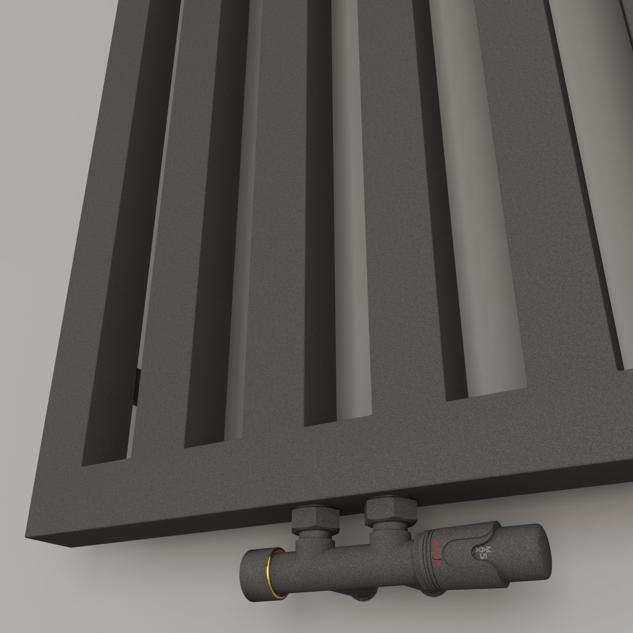 Design Handtuchheizkörper Badheizkörper ELA Mittelanschluss Anthrazit