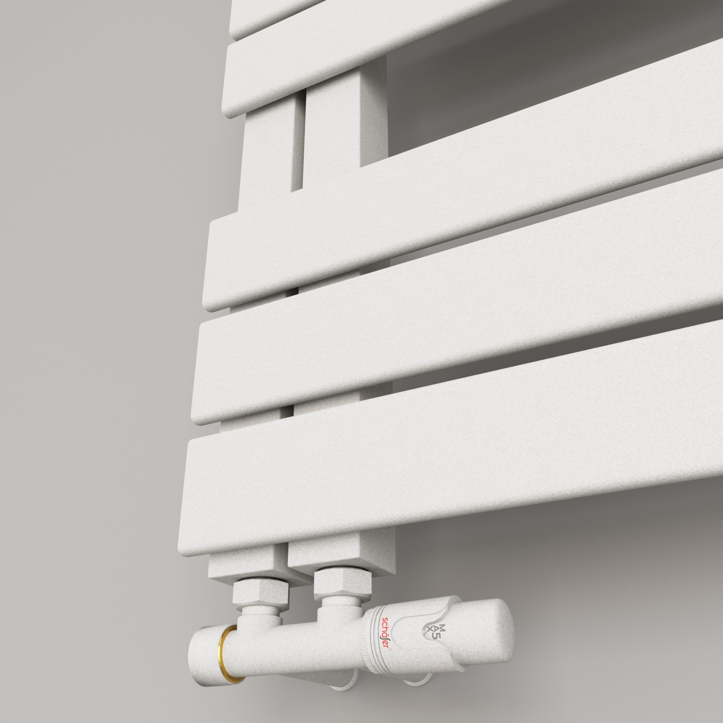 Handtuchheizkörper Design Badheizkörper ELDORA Seitlich offen rechts oder links Weiß