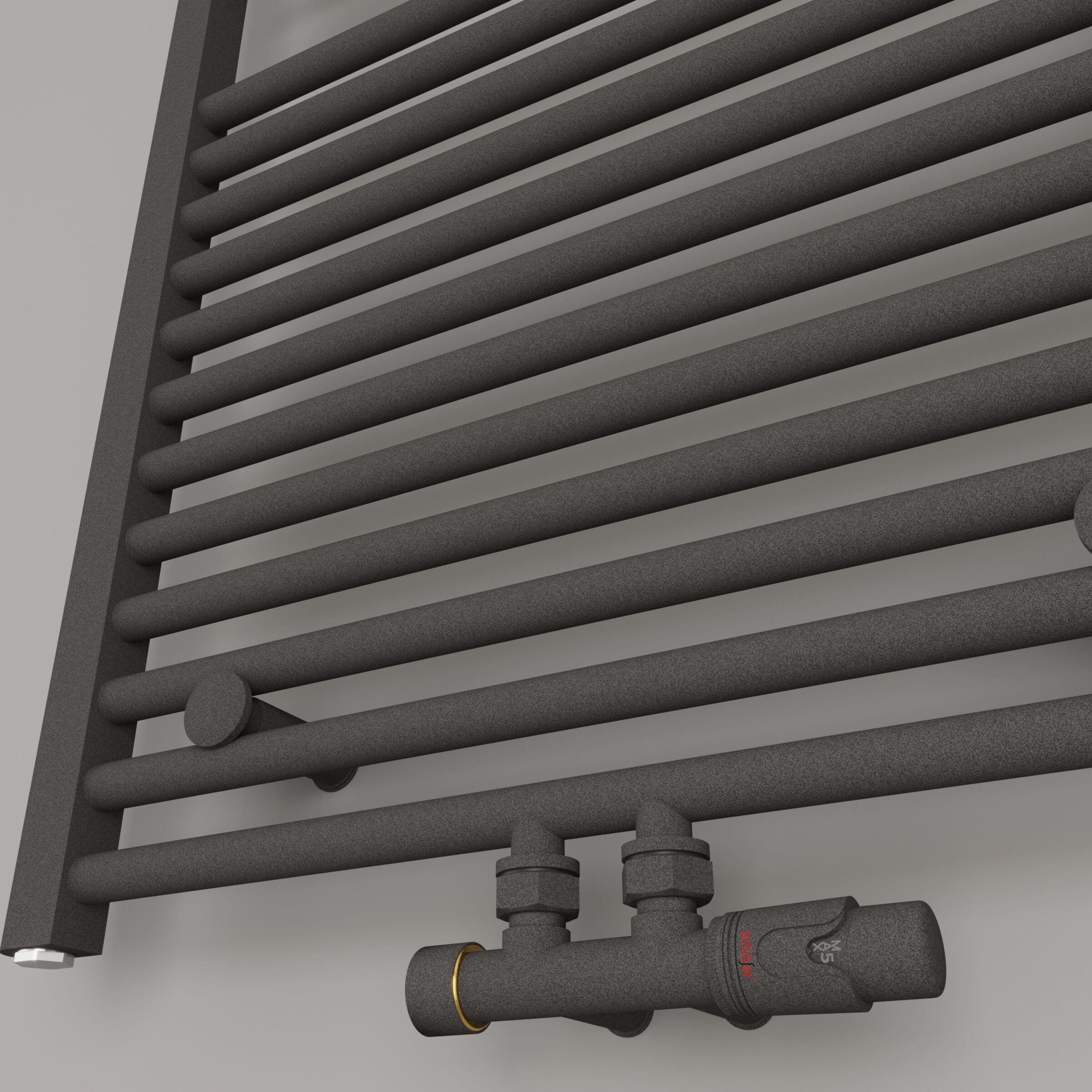 Badheizkörper Handtuchheizkörper Handtuchwärmer ATLANTIC Anthrazit Mittelanschluss