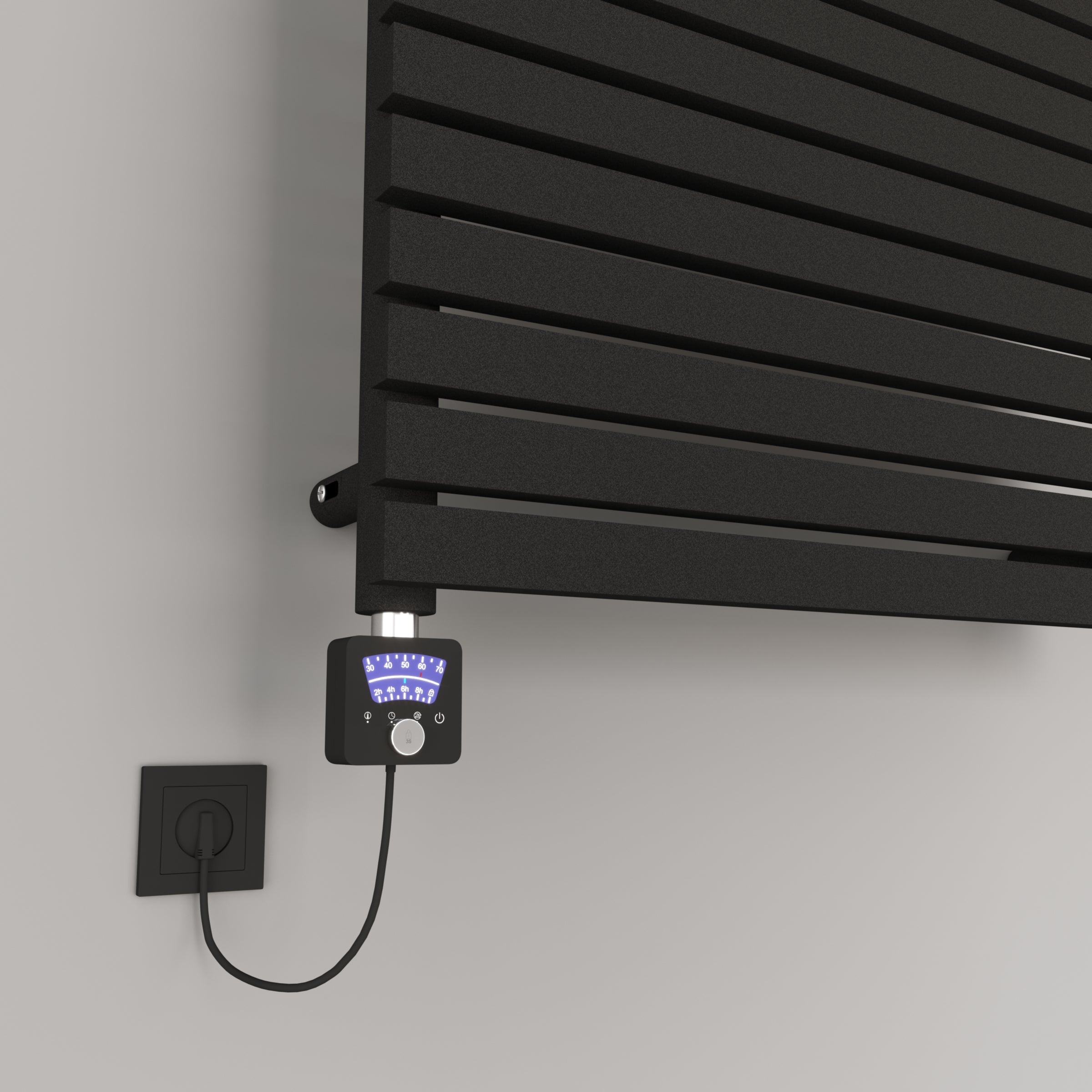 Handtuchheizkörper Badheizkörper Paneelheizkörper ZEUGMA Elektrisch inkl. Heizstab Weiß