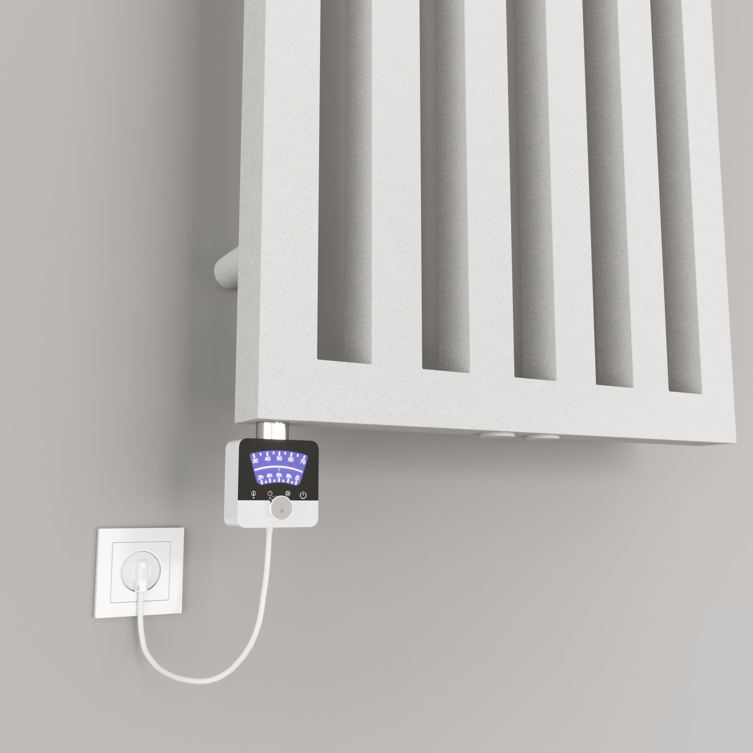 Design Handtuchheizkörper Badheizkörper elektrisch ELA Anthrazit