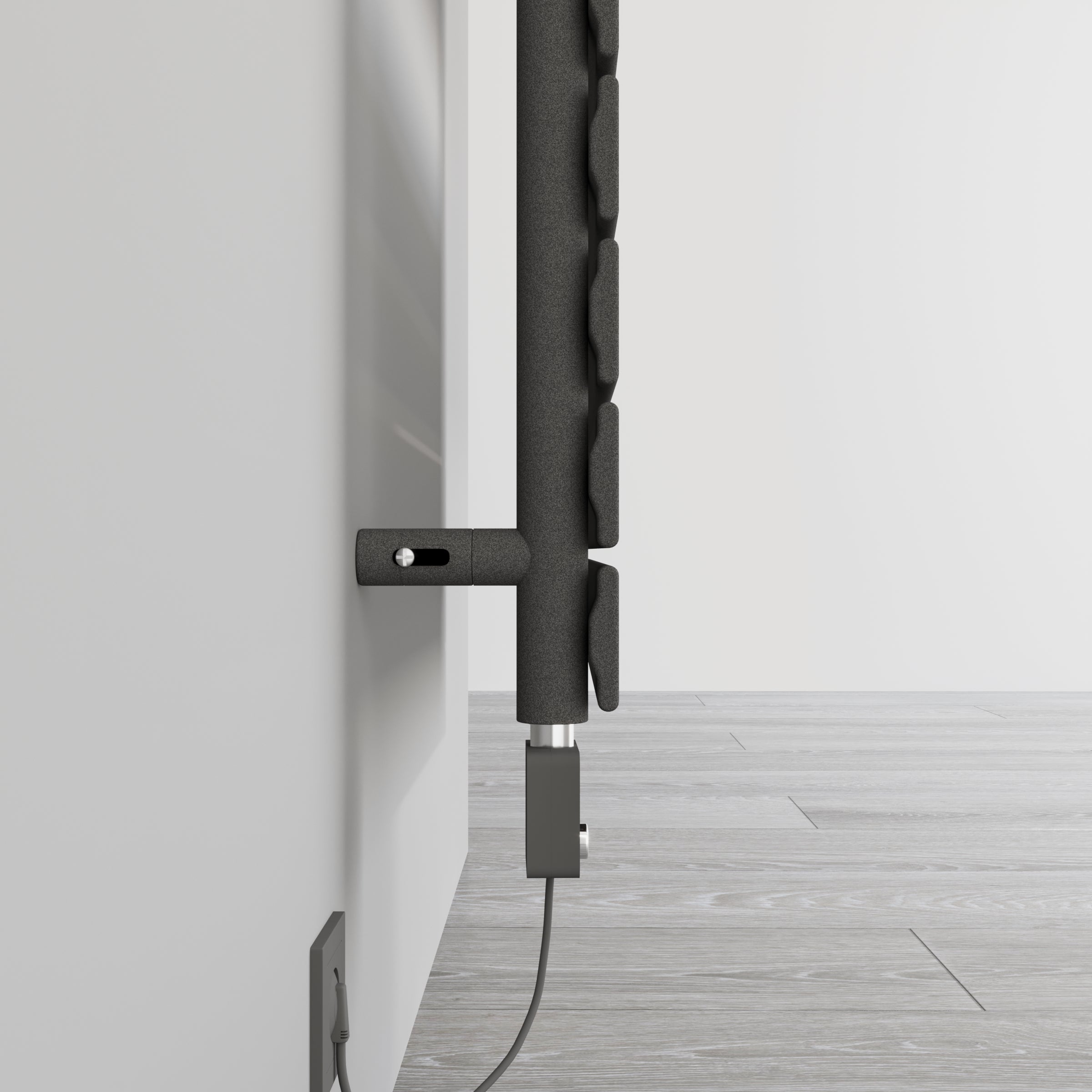 Handtuchheizkörper elektrisch Badheizkörper Handtuchwärmer PANDORA inkl. Heizstab Anthrazit