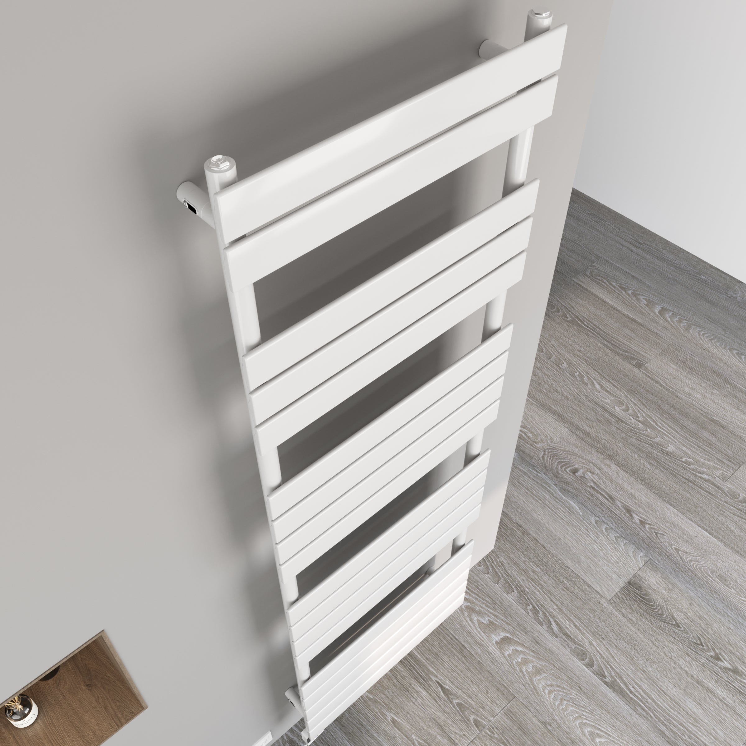 Handtuchheizkörper elektrisch Badheizkörper Handtuchwärmer PANDORA inkl. Heizstab Weiß