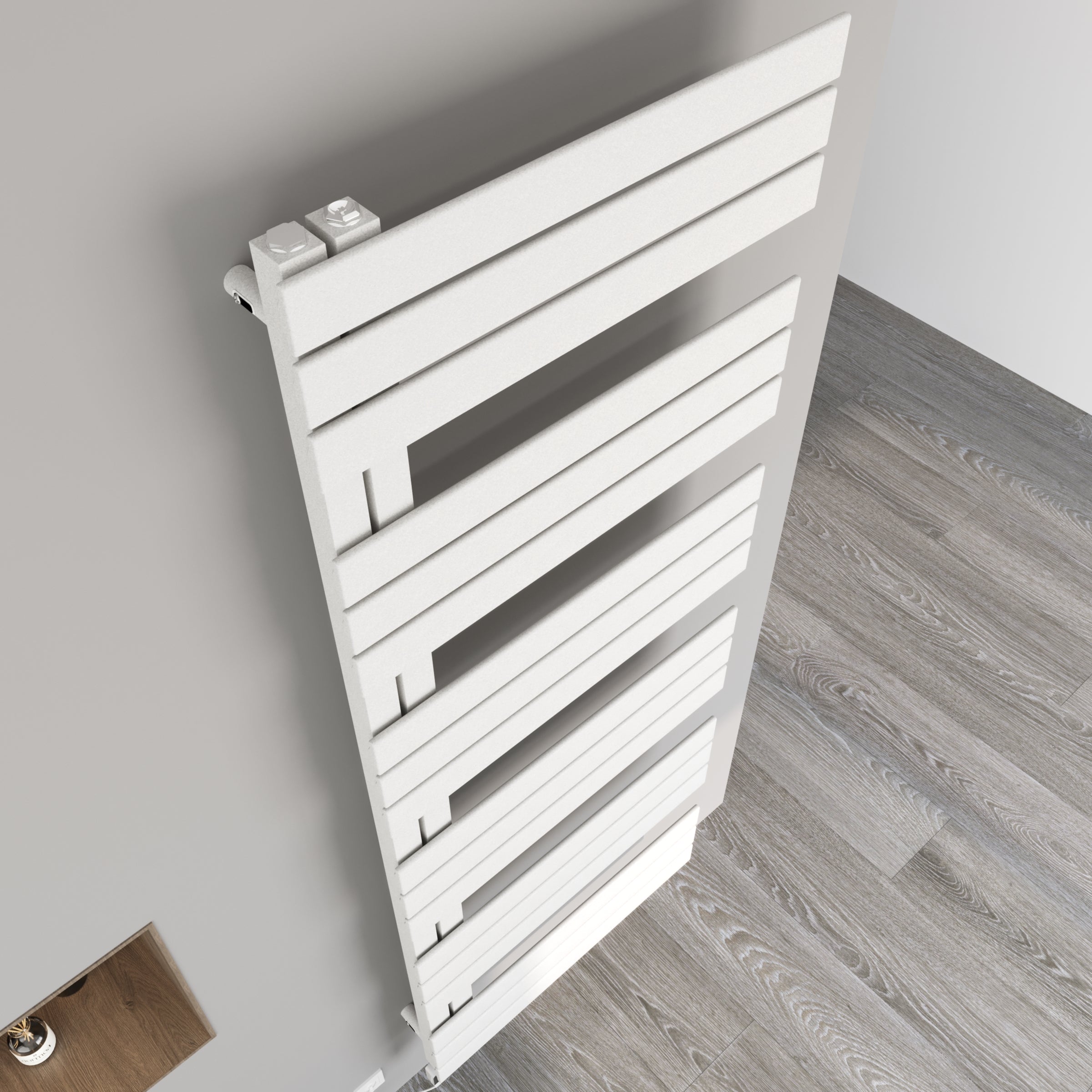 Handtuchheizkörper elektrisch Design Badheizkörper ELDORA inkl. Heizstab Weiß