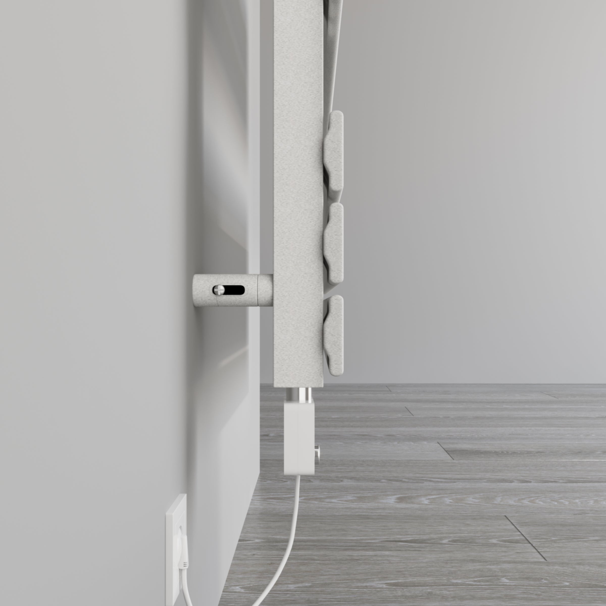 Handtuchheizkörper elektrisch Design Badheizkörper ELDORA inkl. Heizstab Weiß