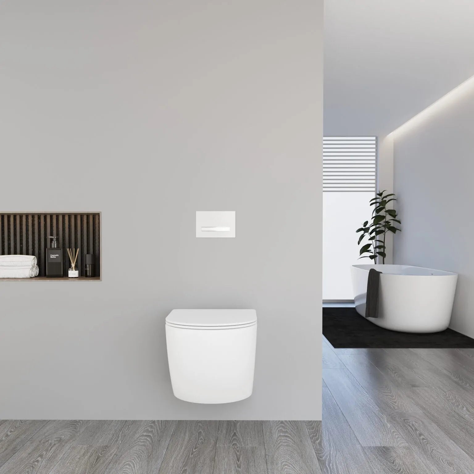 LAVINNO Dusch Hänge-WC – Weiß – mit/ohne Bidet