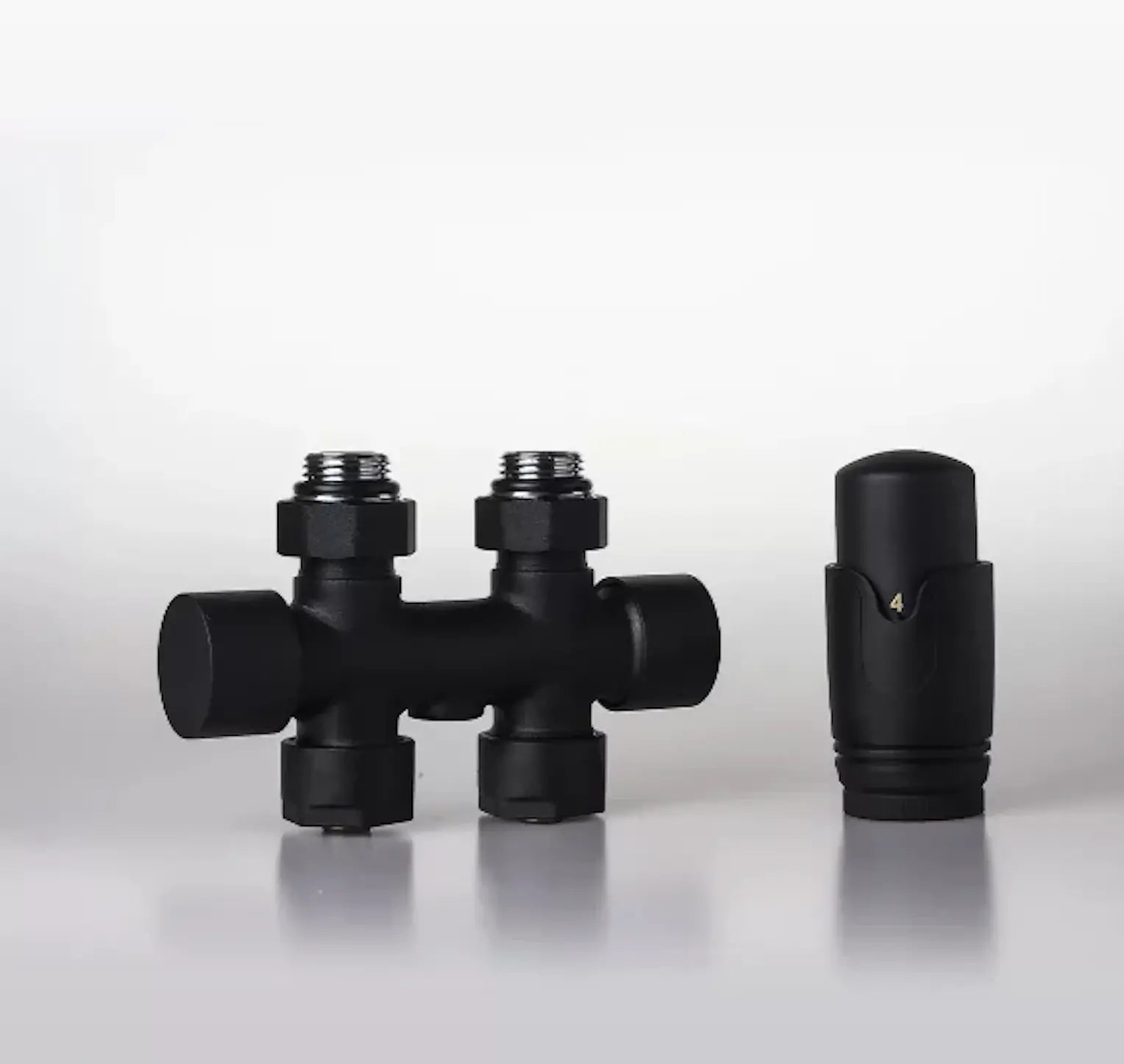 Multiblock Thermostat Set für Badheizkörper Eck- und Durchgangsform 16mm Rohranschluss