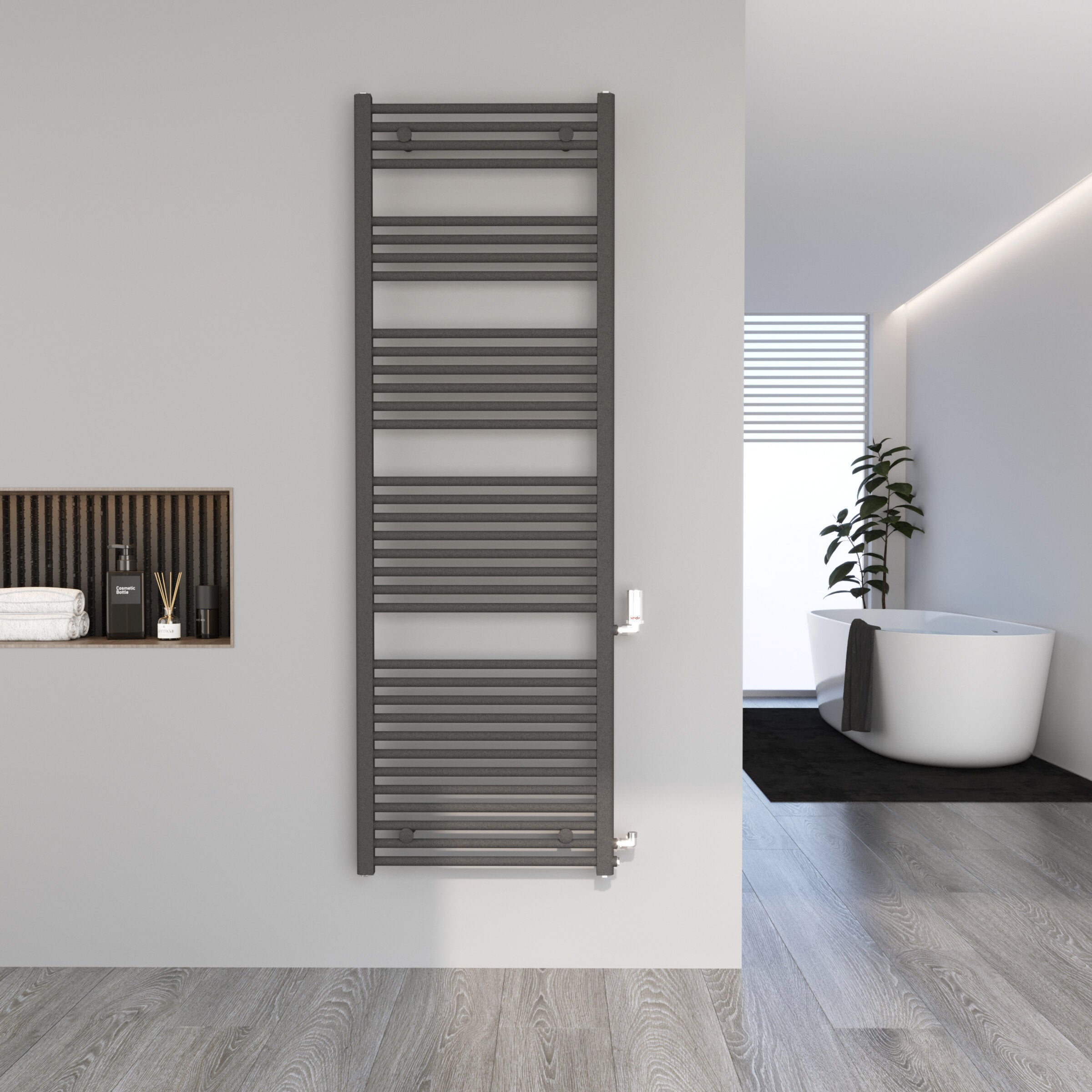 Austauschheizkörper Badheizkörper Renovierungsheizkörper ATLANTIC Anthrazit