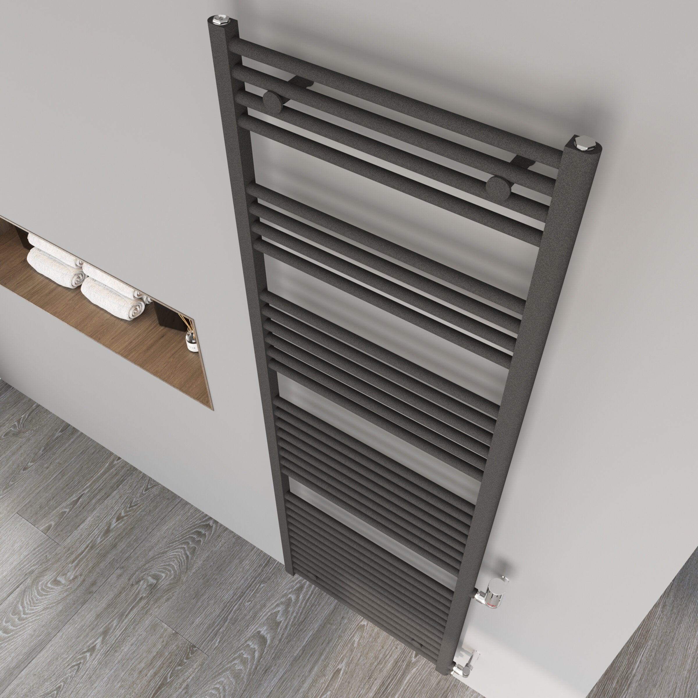 Austauschheizkörper Badheizkörper Renovierungsheizkörper ATLANTIC Anthrazit