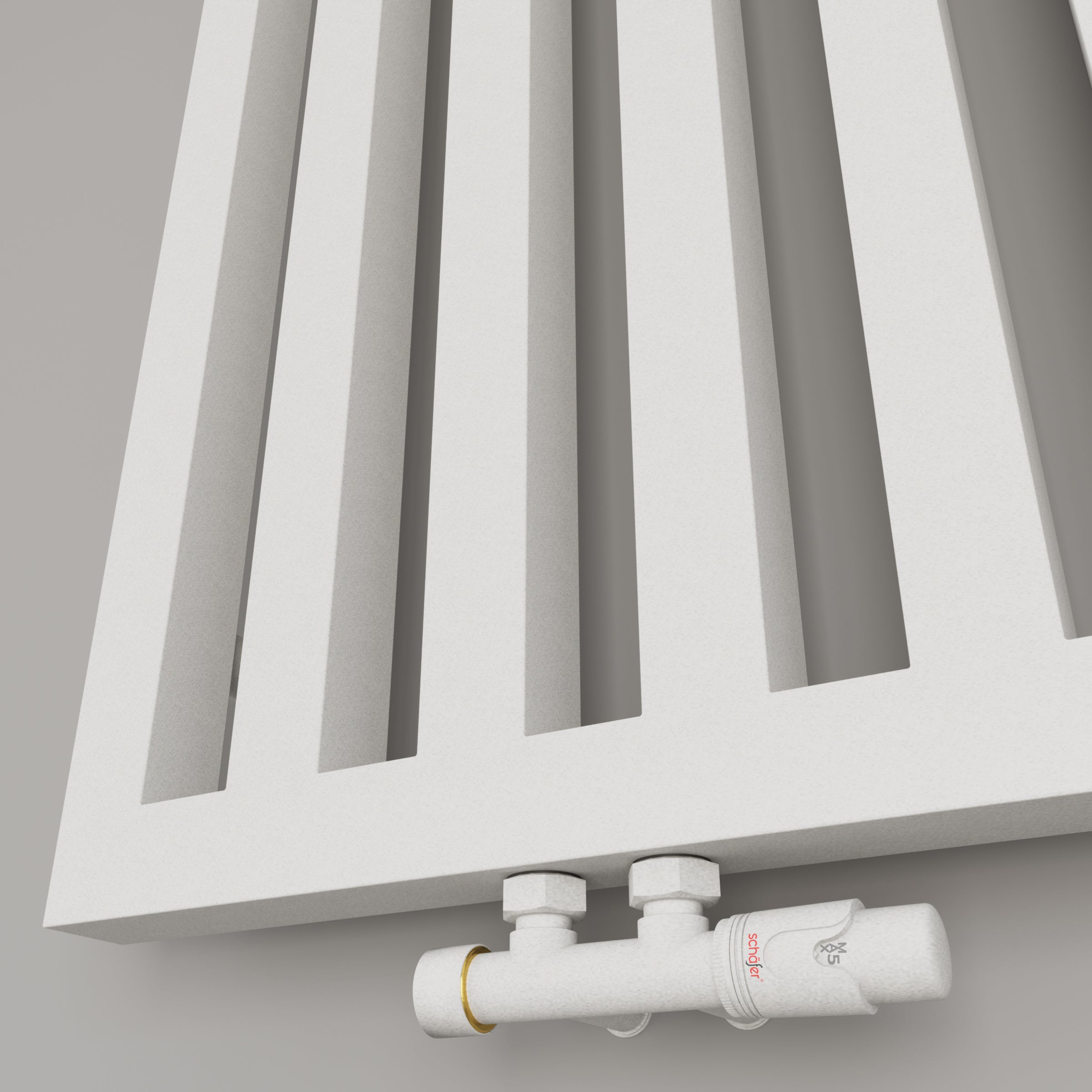 Design Handtuchheizkörper Badheizkörper ELA Mittelanschluss Schwarz