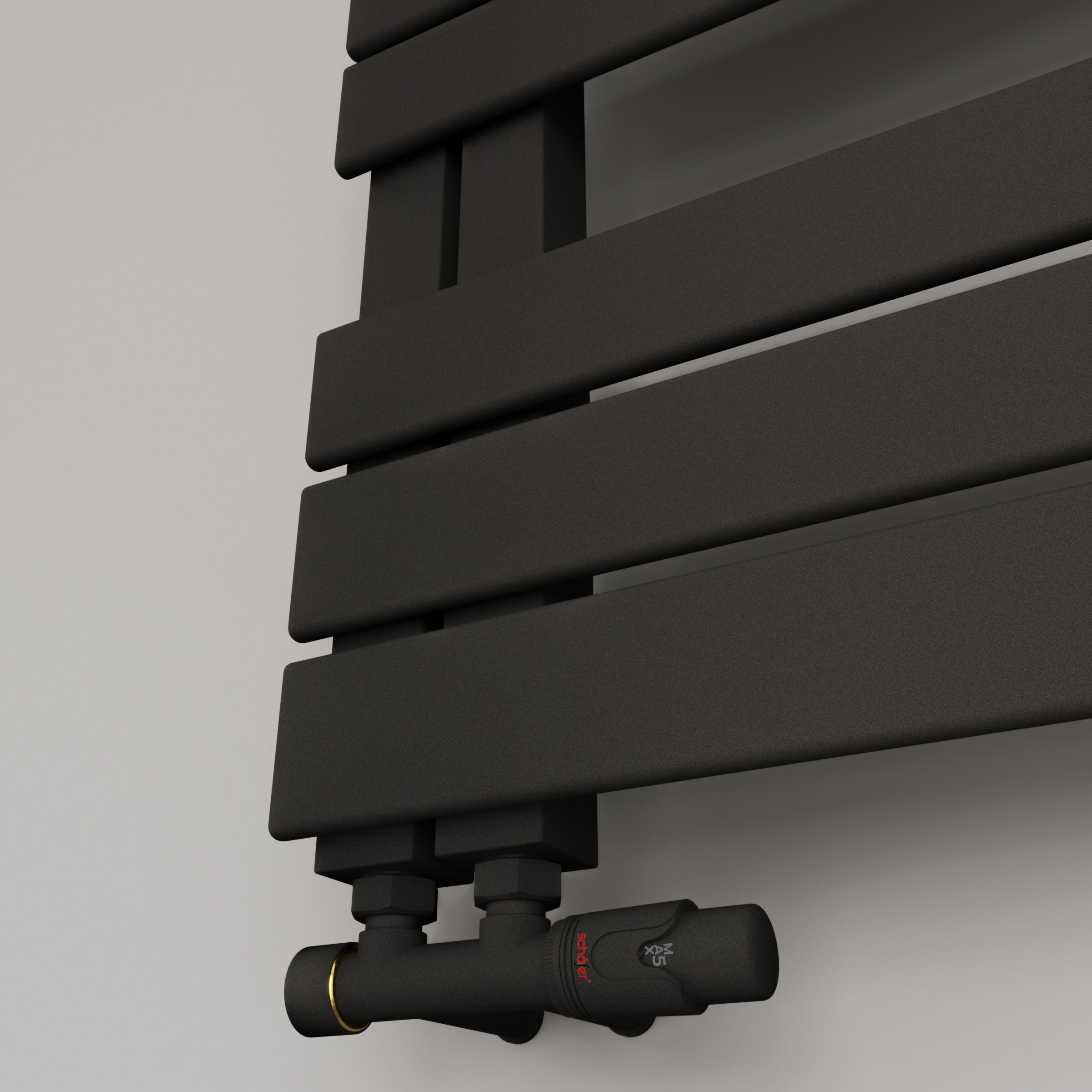 Handtuchheizkörper Design Badheizkörper ELDORA Seitlich offen rechts oder links Weiß