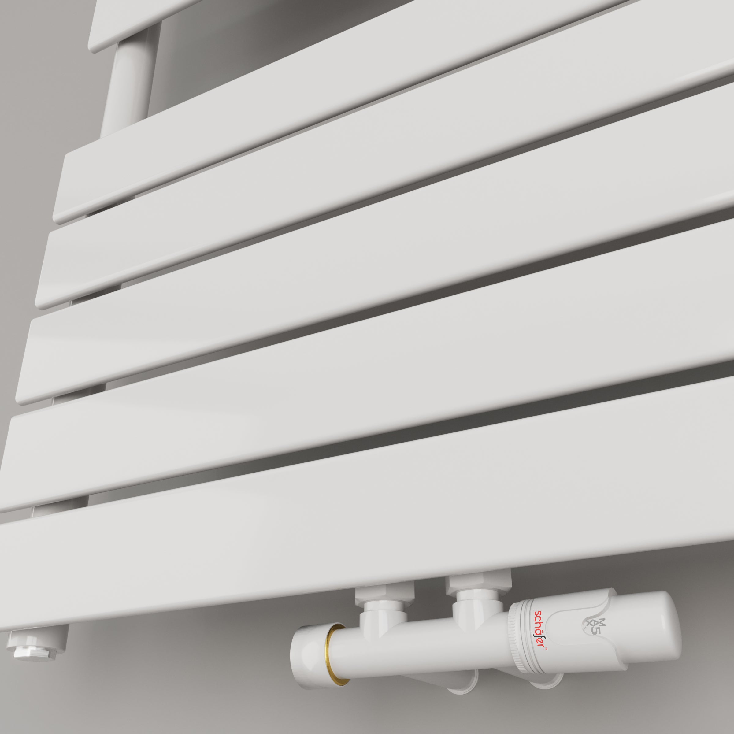 Handtuchheizkörper Badheizkörper Handtuchwärmer PANDORA Mittel- und Seitenanschluss Schwarz