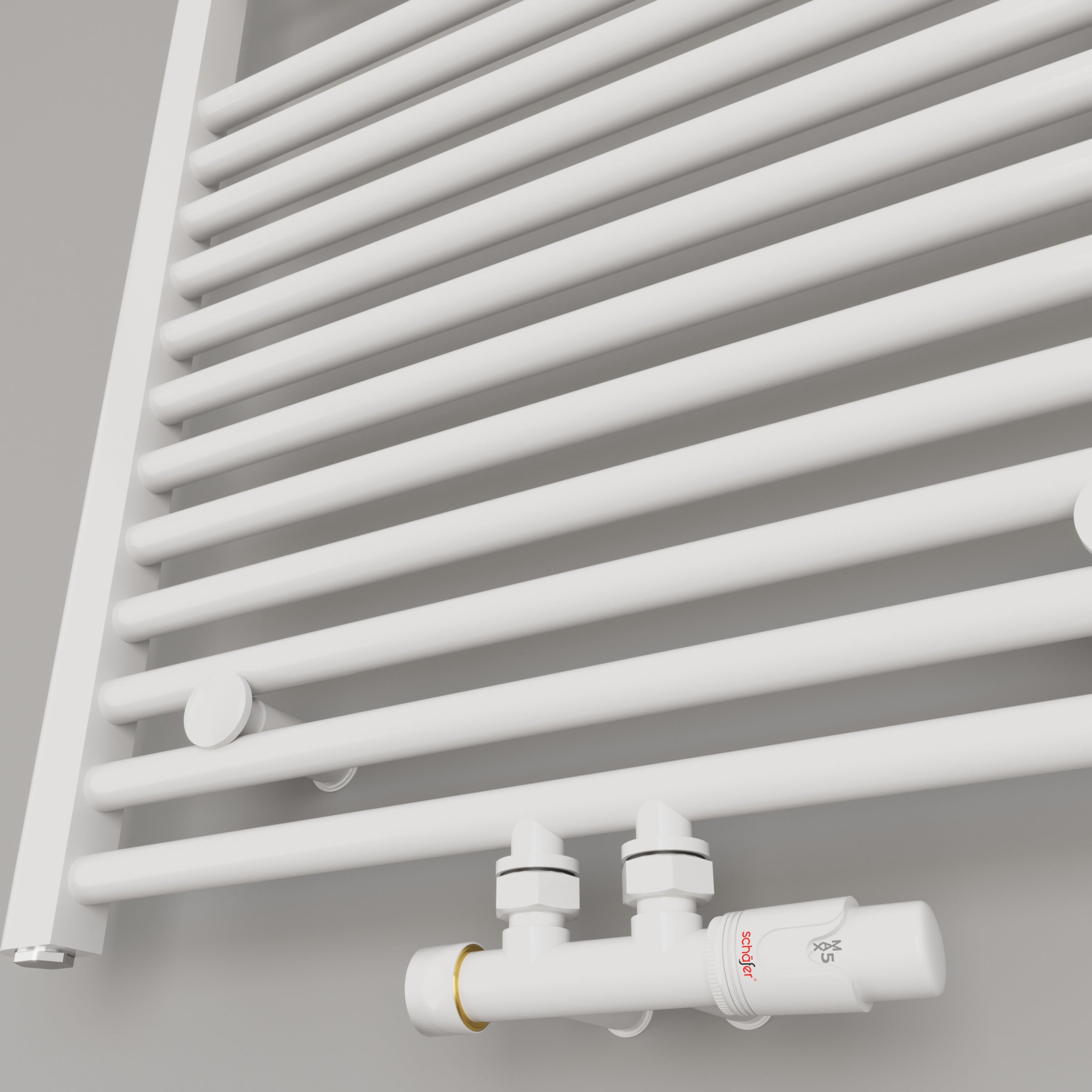 Badheizkörper Handtuchheizkörper Handtuchwärmer ATLANTIC Weiß Mittelanschluss