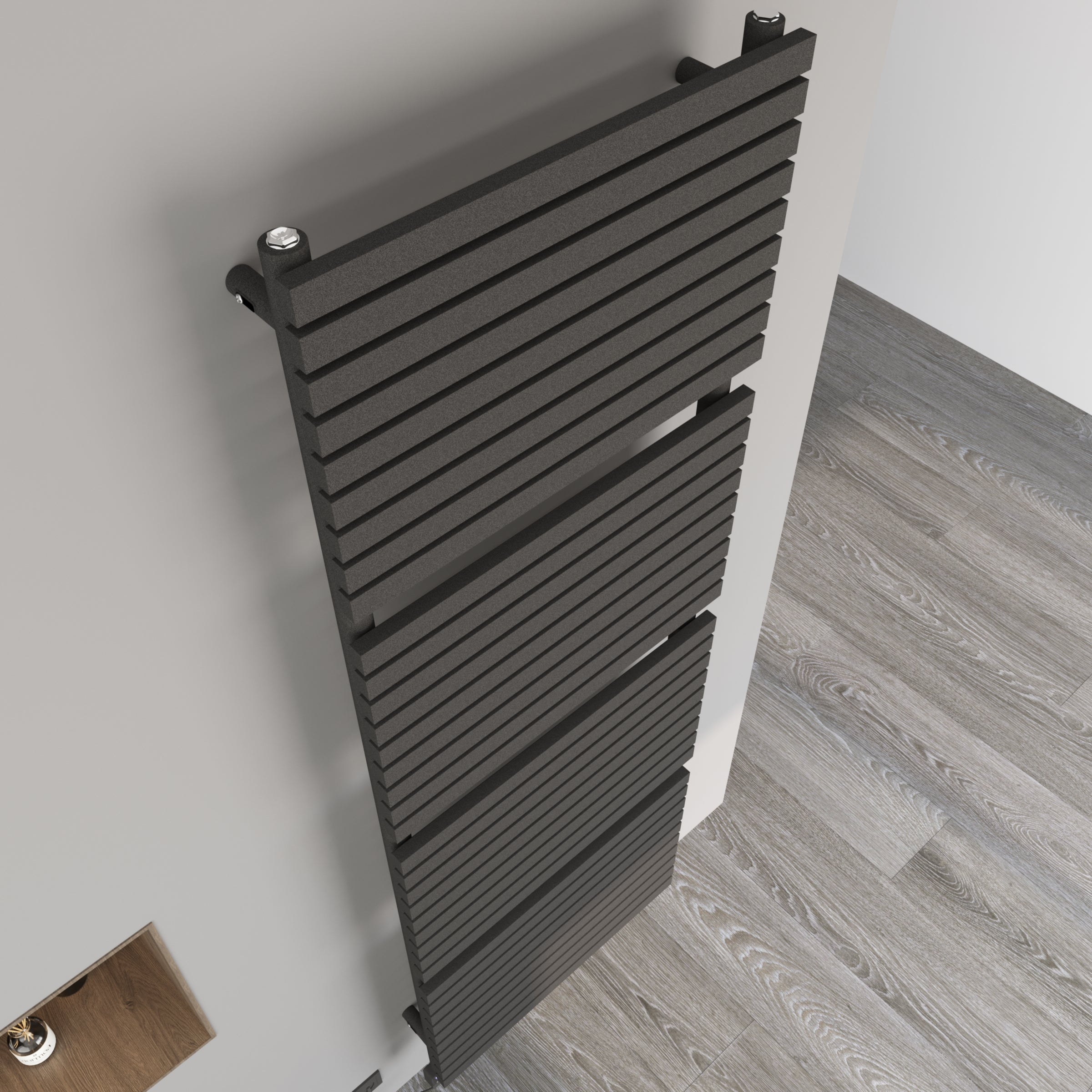 Handtuchheizkörper Badheizkörper Paneelheizkörper ZEUGMA Elektrisch inkl. Heizstab Anthrazit