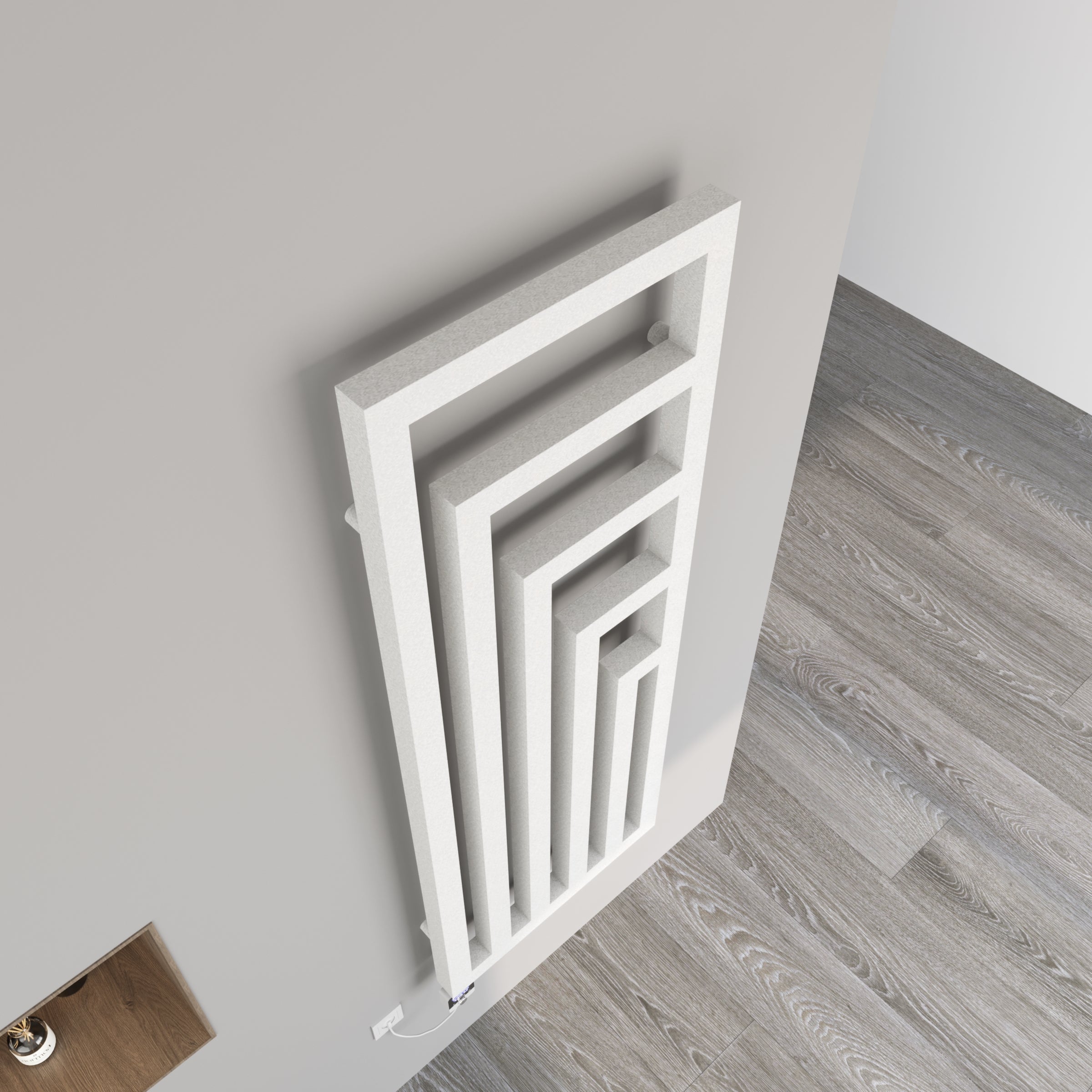 Design Handtuchheizkörper Badheizkörper elektrisch ELA Weiß